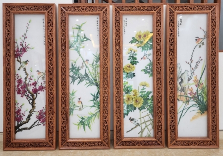 Bộ Tứ Quý Tùng Trúc Cúc Lan